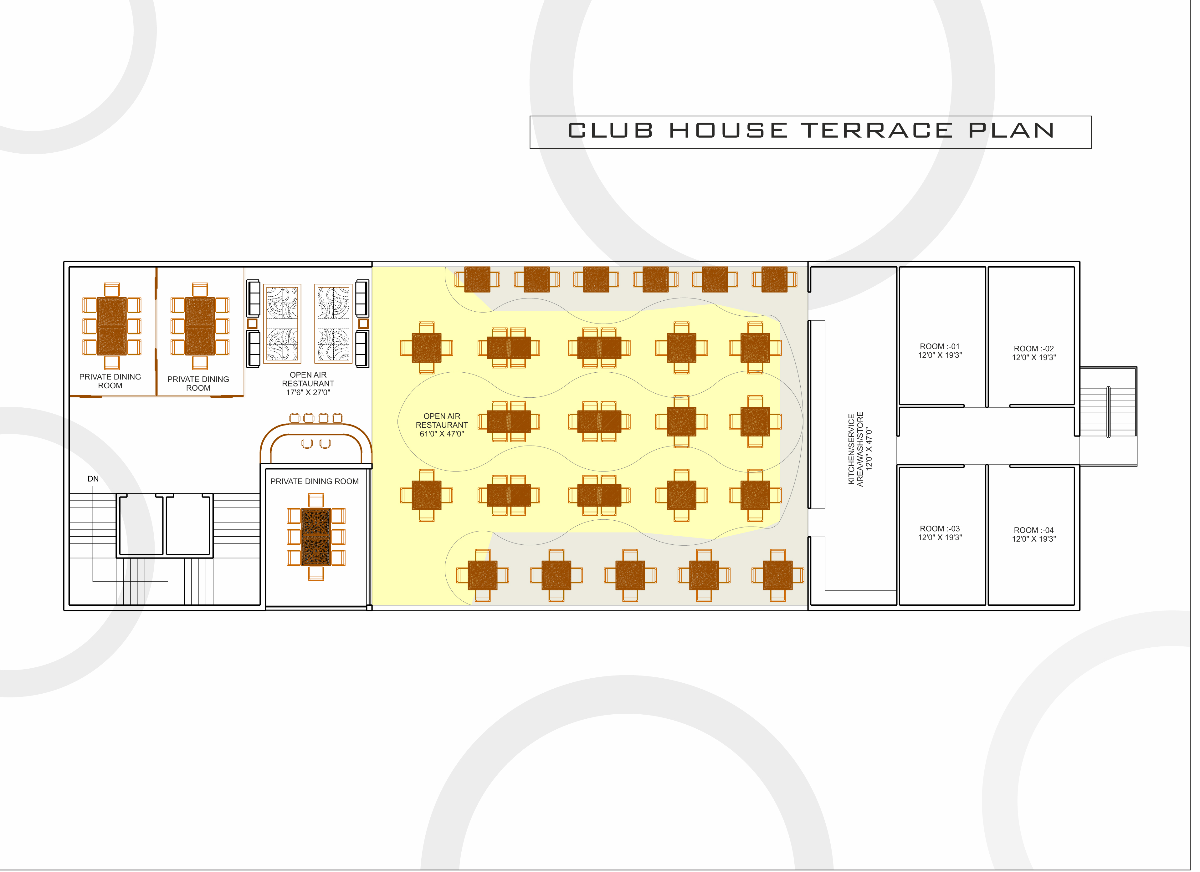 CLUB HOUSE TERRACE PLAN